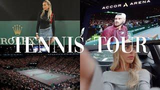 tennis tour vlog paris rolex masters