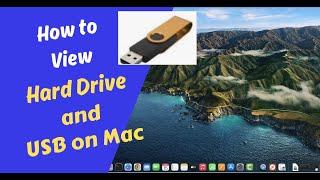 How to View Hard Drives and USB on Mac Device  Show Hard Drive and USB Drive on MacBook