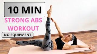 10 MIN ABS WORKOUT - home ab workout  No Equipment