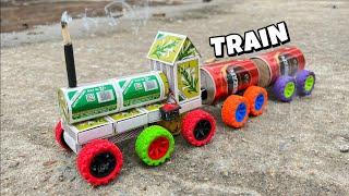 How To Make A Toy Train At Home  Matchbox Train Making