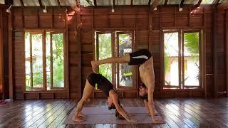 Partner Yoga  20 min  Trust connect and have fun  OM love