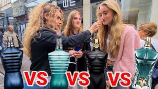Women React to Jean Paul Gaultier Le Male Le Male Le Parfum Ultra Male & Le Beau  Street Battle