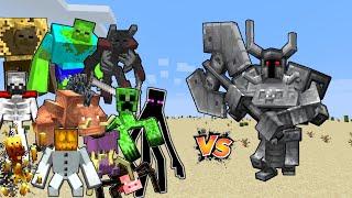 Ferrous Wroughtnaut Vs Mutant Beasts and Mutant More in Minecraft