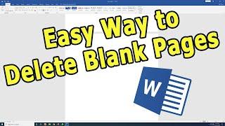 How to Remove Blank Pages in Microsoft Word