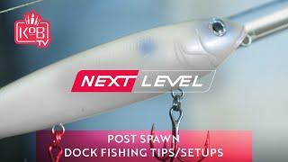 Post Spawn Dock Fishing Tips and Setups with Jeff Sprague NEXT LEVEL