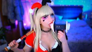 ASMR Aggressive Lipstick Earlicks - Harley Quinn Fast Messy & Intense Earlicking w Delay