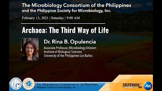 2021 Webinar No. 1 - Archaea The Third Way of Life