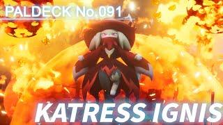 Paldeck  No.091 KATRESS IGNIS - Palworld  Gameplay  Pocketpair