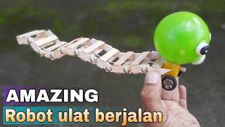 diy membuat mainan robot unik ulat berjalan