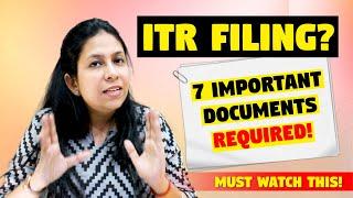 Which documents are required for ITR Filing?  Income Tax Return 2023-24  ITR Filing  CA Neha