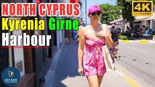 North Cyprus Walking Tour 4K  Girne Harbour Kyrenia Harbour