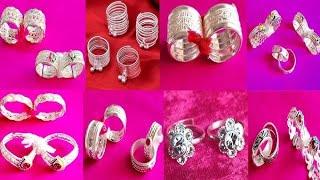 1700रु Under Silver Toe Ring Design With Price 2024  Fancy Silver Toe Ring Collection