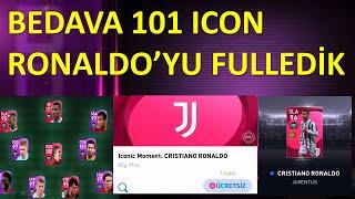 ÜCRETSİZ 101 ICON RONALDOYU FULLEDİK Pes 2021 Mobile