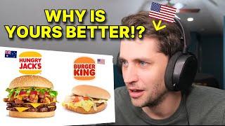 American reacts to Hungry Jacks Australias Burger King