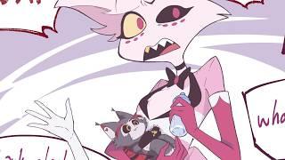 HUSK GOT TURNED INTO A KITTEN? - Hazbin Hotel comic dub