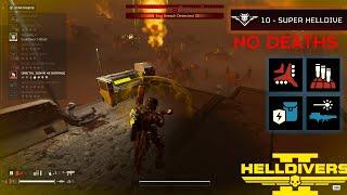 Helldivers 2 - Super Helldive Solo - No deaths All Side Objectives