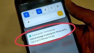 internal storage running low phone performance In android phone