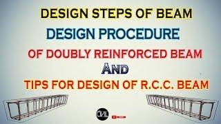 Design Steps of Beam Doubly Reinforced  R.C.C. Structure Design  HINDI
