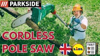 CORDLESS POLE SAW 20V Parkside PAHE 20-li C3 A1 UK ENGLISH LIDL