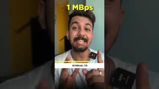 MBps vs Mbps in internet speed #shorts  Aaditya Iyengar  Lordmoneyengar