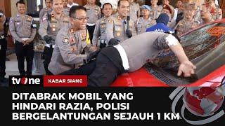 Viral Polisi Nyangkut di Kap usai Ditabrak Mobil yang Hindari Razia  Kabar Siang tvOne