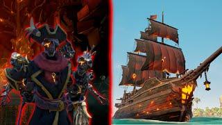 Every new skeleton curse cosmetic and burning blade ship set and how to get it  Sea of Thieves