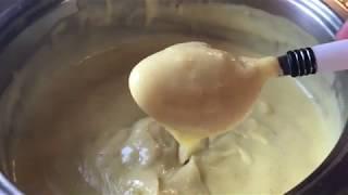 Como hacer crema pastelera how make custard  con pocos huevos