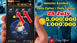 Hamster Kombat Daily Code and Daily Combo Today 28 July 2024 Free 5M Coins + 1M Coins