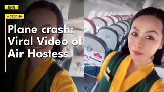 Nepal plane crash Video of air hostess moments before accident