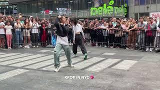 1MILLION DANCE Yoojung Lee x Tina Boo BLACKPINK Typa Girl 뉴욕 타임스퀘어 NY Times Square 2023.07.19