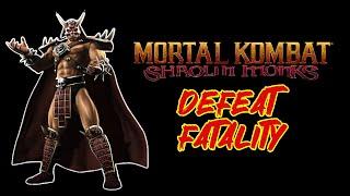 All Bosses Fatality to Shao Kahn - Mortal Kombat Shaolin Monks Story Fatality