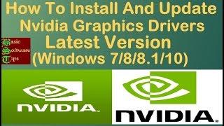 How To Easily Install & Update Nvidia Graphics Drivers Latest Version On Windows 788.110-In Hindi