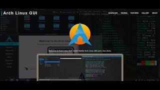 Take a look at Arch Linux GUI Website