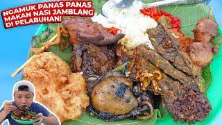 MAKAN BRUTAL NASI JAMBLANG CIREBON NASI NYA PALING PANAS