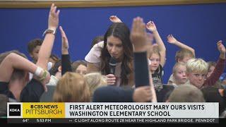 KDKA-TVs Mary Ours visits Washington Elementary School