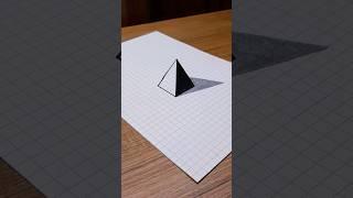 كيف ترسم 3D بسهولة  خداع البصر #الرسم #draw #drawing #3d #3dart