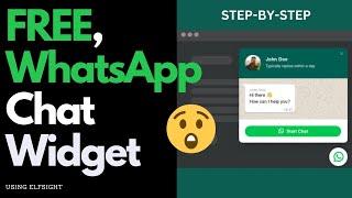 How to add a free WhatsApp Chat Widget to your website Beginners Guide