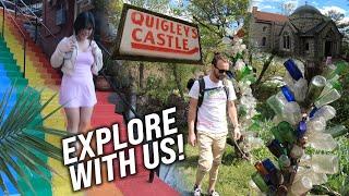 Visiting Quigleys Castle the Haunted Crescent Hotel and a Catholic Church in Eureka Springs