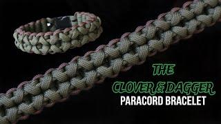 HOW TO MAKE THE CLOVER AND DAGGER PARACORD BRACELET EASY PARACORD TUTORIAL DIY.