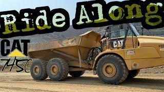 Ride Along in a CAT 745c Dump Truck For a Lap Around The Quarry