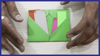 How To Make A Paper and Card Holder - Origami Paper and Card Holder - Paper Activity