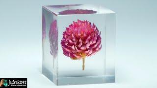 Levitating Clover Flower in Epoxy Resin  Resin Art