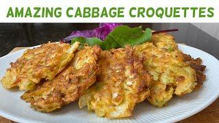 How To Make The BEST Southern Fried Cabbage Croquettes EVER  Cabbage Patties  Cabbage Recipes
