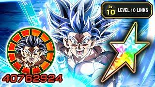 100% TEQ LR ULTRA INSTINCT GOKU LEVEL 10 LINKS SHOWCASE Dragon Ball Z Dokkan Battle