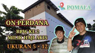 ON perdana Rbw ke 2 milik pak haji akis pomala tata ruang ukuran  5x12 3Lantai..