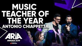 Antonio Chiappetta wins the Telstra ARIA Music Teacher Of The Year Award  2019 ARIA Awards