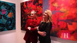 Sharon Stone unveils Art Exhibit Welcome To My Garden