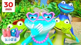 La grenouille s’lave pas les pieds   Chansons avec des animaux pour Enfants  HeyKids en Français