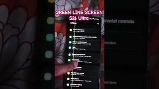 Samsung S21 ultra Green Line Screen Problem  Got Free Screen Replacement from #samsung