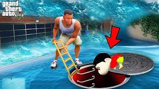 Franklin & Shinchan Escape From Tsunami  End of Gta 5  Gta Tamil the tsunami